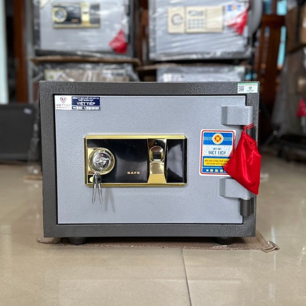 Két sắt việt tiệp mini K25 Bản lể ngoài chính hãng, Khóa vân tay (Mã: K-VTT-25BLN-H)