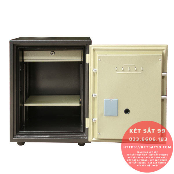 Két sắt mini Welko KCC55, Khóa vân tay (Mã: KCC-VTW-55)