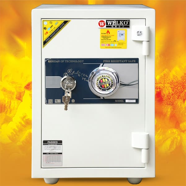 Két sắt mini Welko KS80Đ, Khóa cơ (Mã: KS-COW-80Đ)