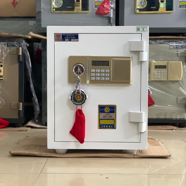 Két sắt việt tiệp K100 trắng chính hãng, Khóa điện tử