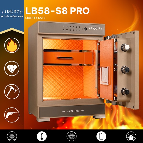 Két sắt Liberty LB58 S8 Pro App Wifi chính hãng