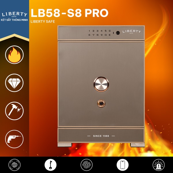 Két sắt Liberty LB68 S8 Pro App Wifi chính hãng
