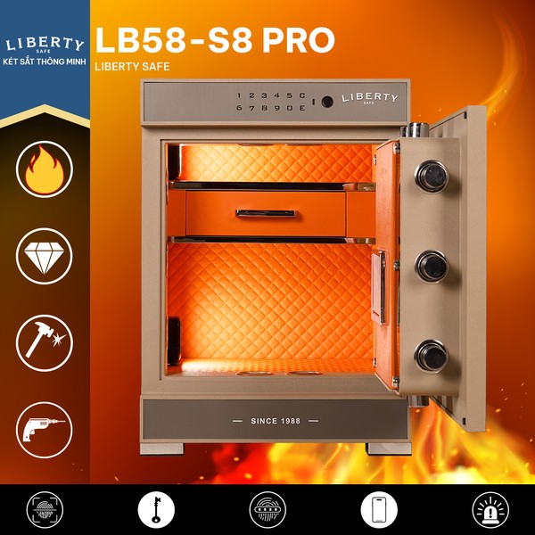 Két sắt Liberty LB79 S8 Pro App Wifi chính hãng